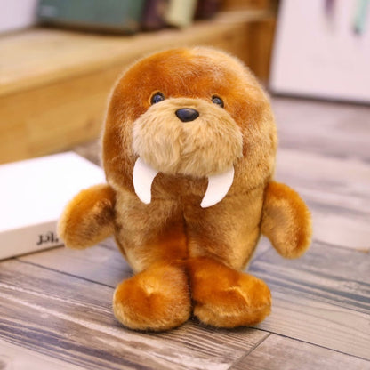 Lovely Round Shape Fat Animals Plush Toys Husky Cow Cat Owl Cute Plush Doll Kids Soft Toys Birthday Gift