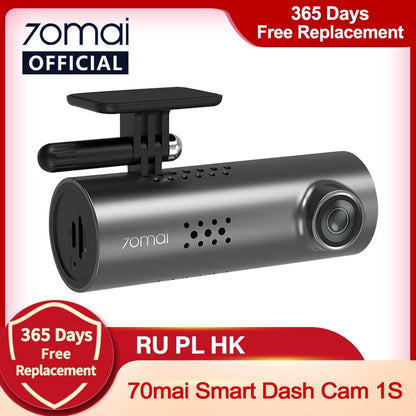 70mai Smart Dash Cam 1S English Voice Control 70 Mai Car Camera 1080P 130FOV Wifi 70mai Car DVR Car Recorder Auto Recorder Wifi