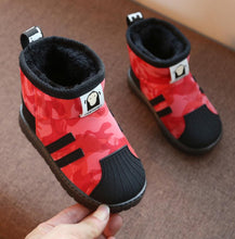 将图片加载到图库查看器，Kids Shoes 2020 Winter Boys Brand Snow Boots Children Fashion Plush Warm Ankle Martin Boots Baby Girls Black Red Sport Shoes
