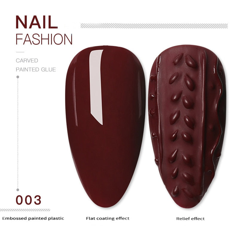 SKVP 3D Emboss Gel Polish Carving Painting 5ml Soak Off UV LED DIY Gel Lacquer Enamel Design Sweater Sculptuur Nails Art