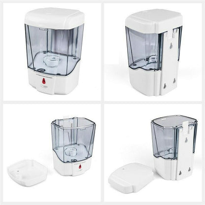 700ml Automatic Sensor Soap Dispenser Wall Mounted Bathroom Liquid Sanitizer Dispenser Touchless Kitchen Household Soap Dispense