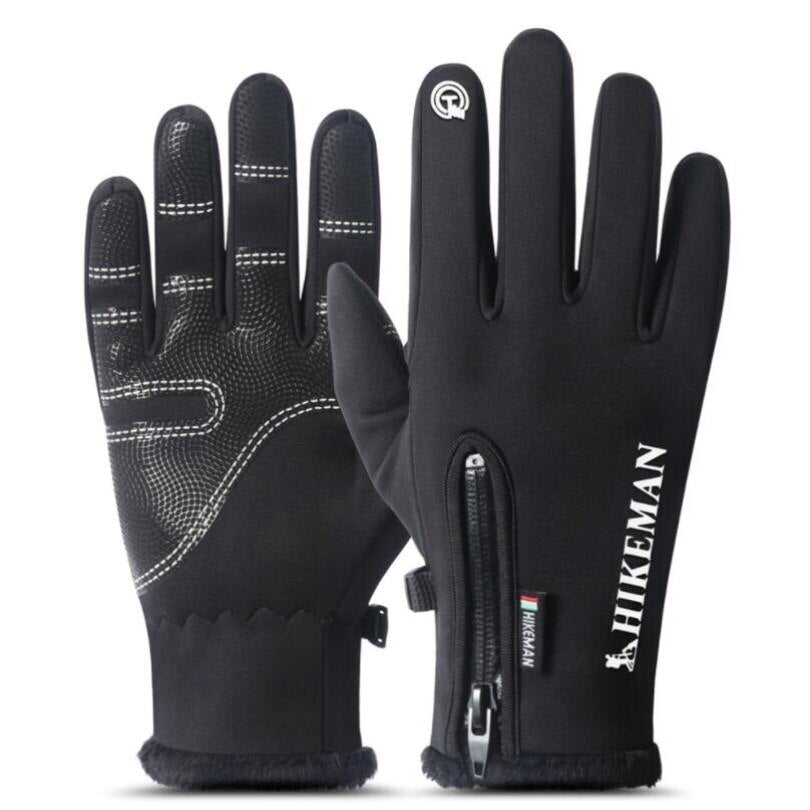 CUHAKCI Winter Mittens Touched Screen Gloves Waterproof Men Women Warm Windproof Bicycle Anti Slip Ski Cycling Glove