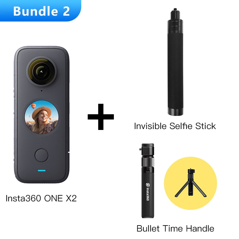 Insta360 One X2 360 Action Camera 5.7K VR Video 10M Waterproof Insta 360 One X2 Pocket Panorama Underwater Helmet Pro Sport Cam