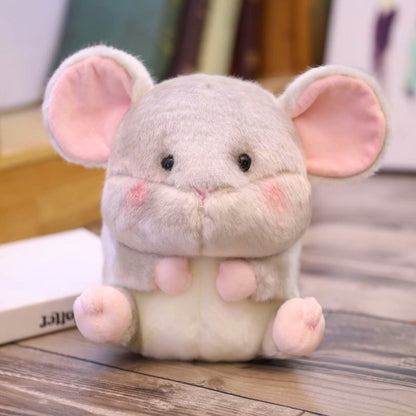 Lovely Round Shape Fat Animals Plush Toys Husky Cow Cat Owl Cute Plush Doll Kids Soft Toys Birthday Gift
