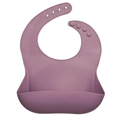 Fashionable Silicon Breastplate Baby Bib Waterproof Solid Infant Bandana Bibs Newborn Feeding Burp Cloth Drooling Scarf Dropship