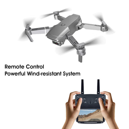 LSRC New E68pro Mini Drone Wide Angle 4K 1080P WiFi FPV Camera Drones Height Holding Mode RC Foldable Quadrotor Dron Toy Gift