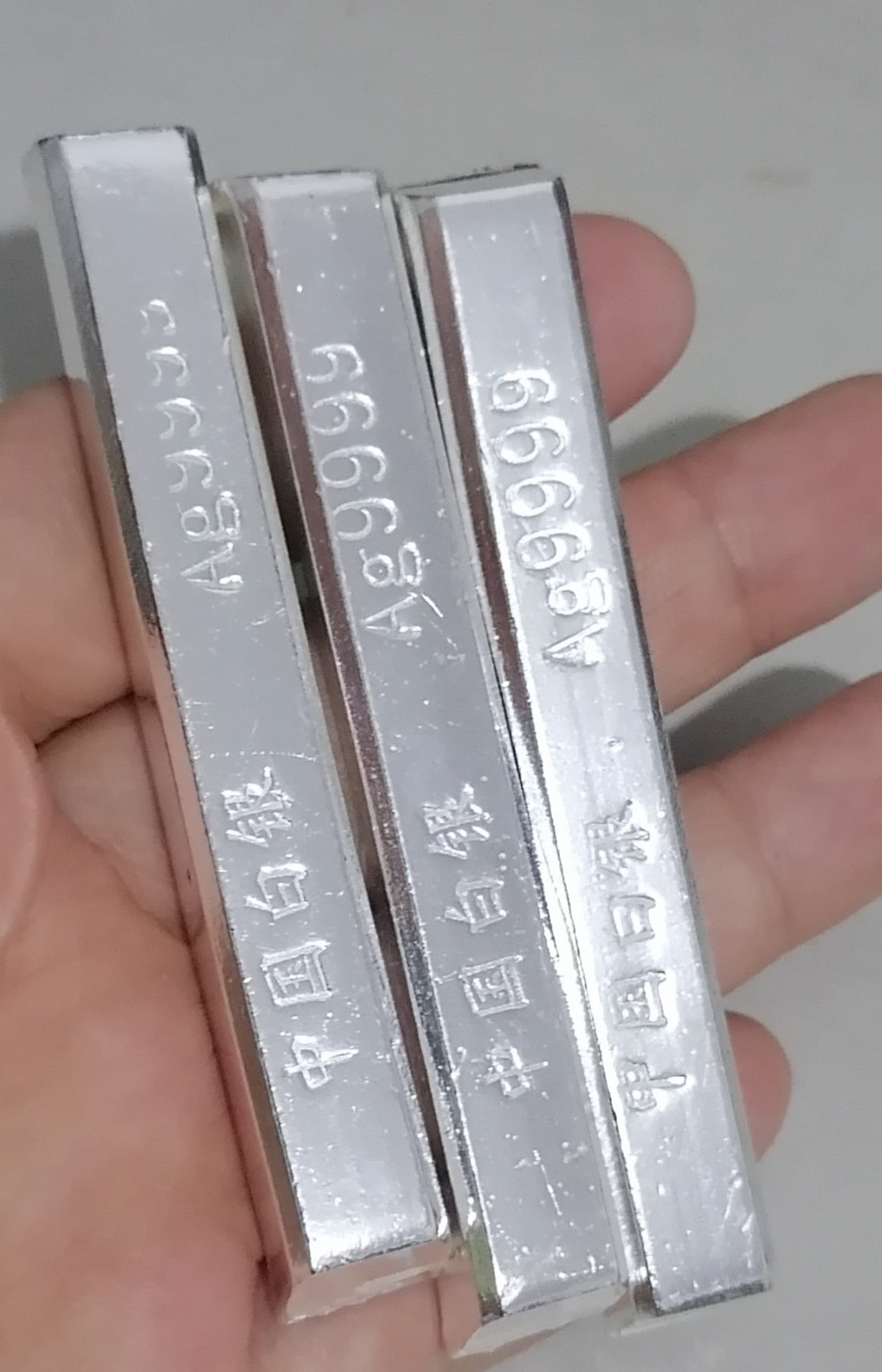 ag9999 pure silver bar silver scrap 100g each bar with stamp Investment bullion silver bullion