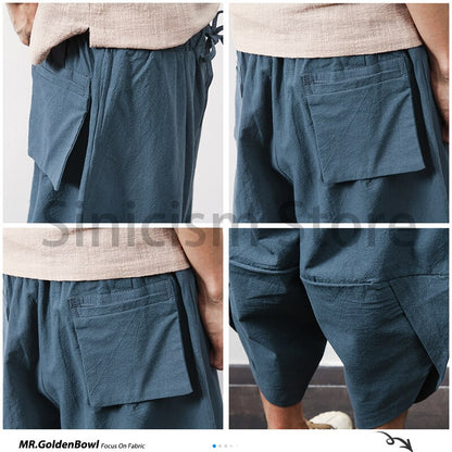 Men Cotton Linen Harem Pant