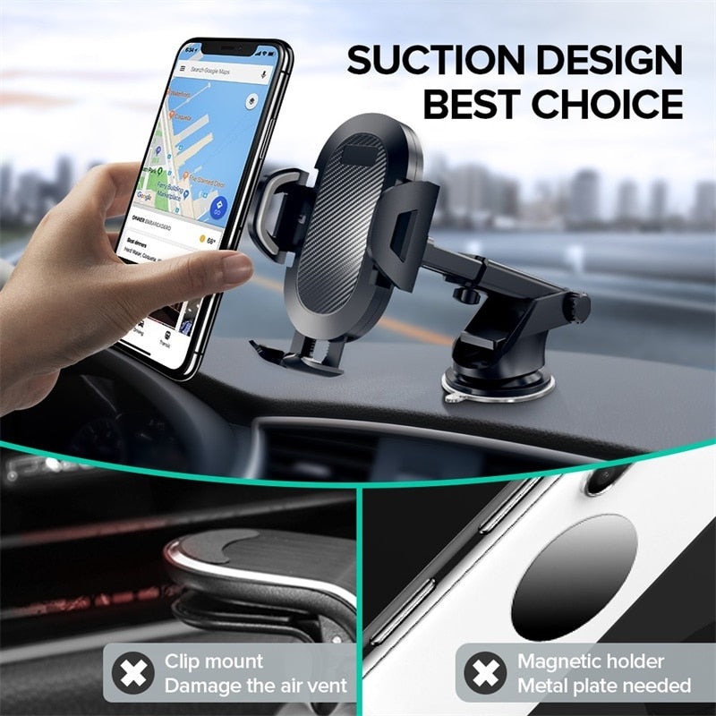 INIU Sucker Car Phone Holder Mount Stand GPS Telefon Mobile Cell Support For iPhone 12 11 Pro Max X 7 8 Plus Xiaomi Redmi Huawei
