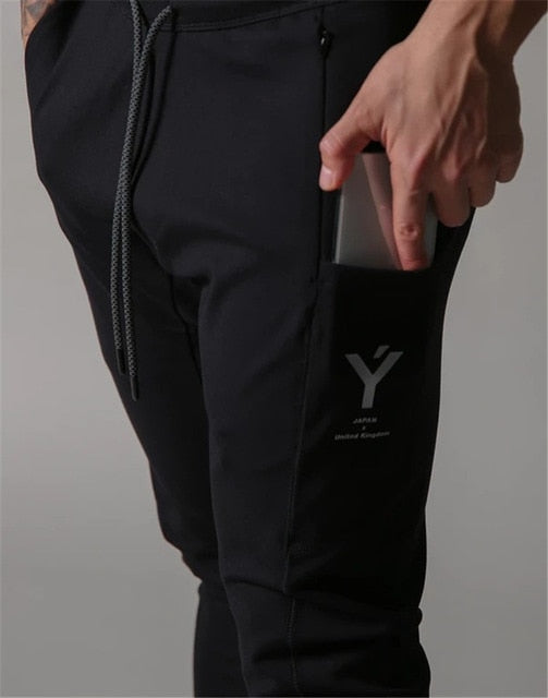Men's Sports Jogging Sweatpants Running Pants Gym Pants Men Joggers Cotton Trackpants Slim Fit Pants Bodybuilding Trouser