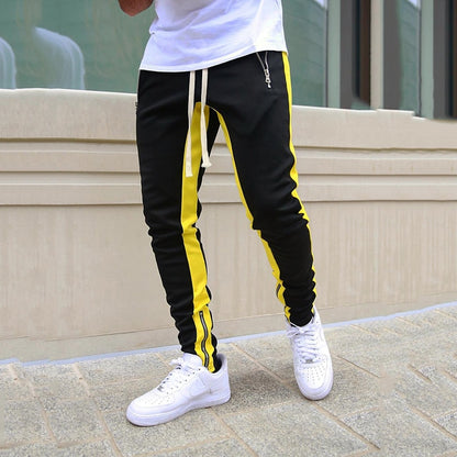 Men's Jogging Pants Fitness Men Sportswear Tracksuit Bottoms Skinny Sweatpants Trousers Black Gyms Jogger Track Running Walking Pants