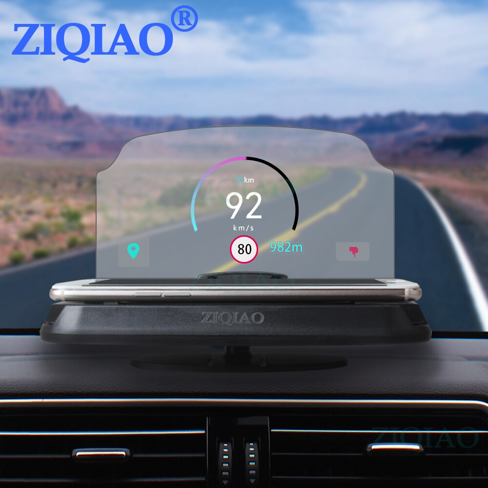 HUD Head Up Display Car HUD Navigation Mobile Phone Projector GPS Navigation Projector Universal Phone Holder