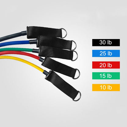 Pull Rope Fitness Exercises Resistance Bands 5cTPR elastic Tubes rope Yoga Band indoor Body sports Training equipment