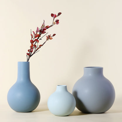 Modern Spherical Flower Vase Floral Ceramic Ball Planter Vase for Dried Flowers Table Top Centerpieces for Home Decoration