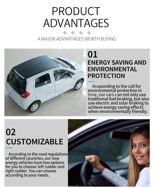 Henan White Electric Hybrid Vehicle Car