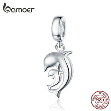 Cargar imagen en el visor de la galería, Happiness Dolphin Pendant Charms Fit Original Bracelet &amp; Necklace 925 Sterling Silver Jewelry Symbol Of Love SCC1206
