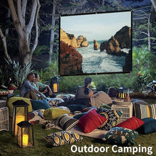 Load image into Gallery viewer, LEJIADA Projector portable folding soft screen 60 72 84 100 120 150 inches home outdoor KTV portable 3d HD screen projection
