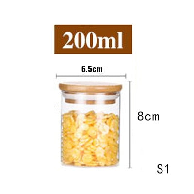 Mason candy Jar for Spices Glass Transparent Container Glass Jars with Lids Cookie Jar Kitchen Jars and Lids Small size Wholesal