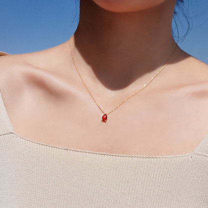 Water drop tears necklace