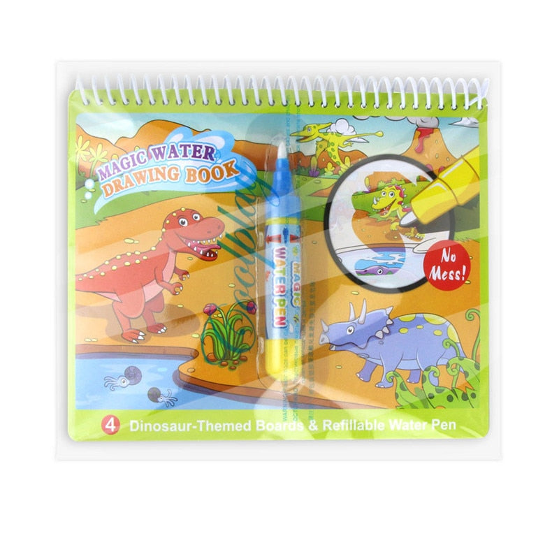 8 Styles Magic Water Drawing Book Coloring Doodle & Magic Pen Drawing Toys Early Education For Kids Birthday Gifts Puzzle Toys
