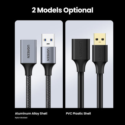 Ugreen USB 3.0 Cable USB Extension Cable Male to Female Data Cable USB3.0 Extender Cord for PC TV USB Extension Cable