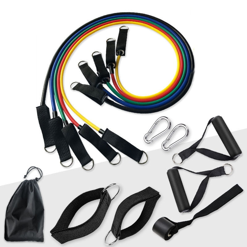 Pull Rope Fitness Exercises Resistance Bands 5cTPR elastic Tubes rope Yoga Band indoor Body sports Training equipment