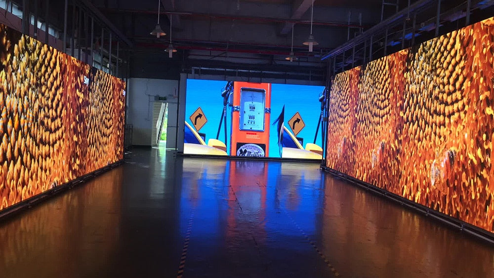 500x500mm outdoor rgb led display screen p3.91 outdoor die cast aluminum cabinet for rental advertising video wall led screen
