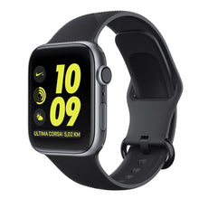 将图片加载到图库查看器，Silicone strap for Apple watch band 44mm 40mm iWatch band 38mm 42mm Sport watchband belt bracelet Apple watch series 3 4 5 se 6
