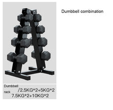 Load image into Gallery viewer, Hexagonal Hand Ling Home Sports Equipment Dumbbell Rack with 5/10/15/20kg Whole Set
