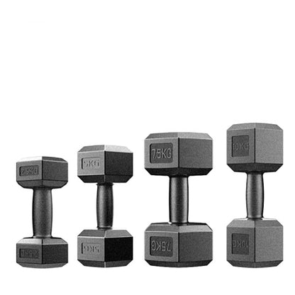 Hexagonal Hand Ling Home Sports Equipment Dumbbell Rack with 5/10/15/20kg Whole Set