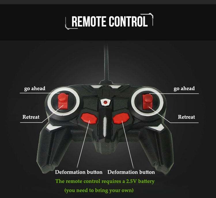 New 2 in 1 RC Car Toy Transformation Robots Car Driving Vehicle Sports Cars Models Remote Control Car RC Toy Gift for Boys Toy
