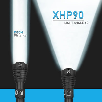 300000 lm xhp90.2 most powerful led flashlight torch usb xhp50 rechargeable tactical flashlights 18650 or 26650 hand lamp xhp70