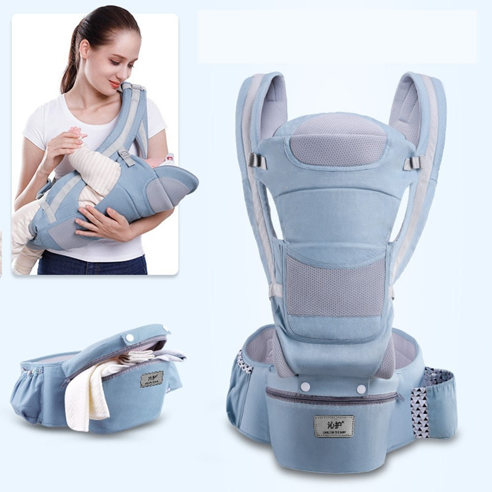 Ergonomic Baby Carrier 15 Using Way Infant Baby Hipseat Carrier Front Facing Ergonomic Kangaroo Baby Wrap Sling Travel 0-48 Months