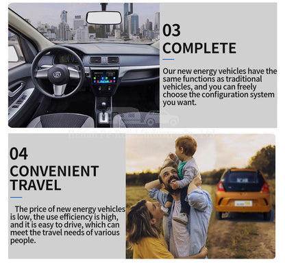 Henan White Electric Hybrid Vehicle Car