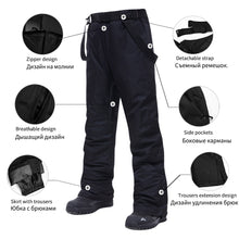 將圖片載入圖庫檢視器 Ski Suit Men Winter Warm Windproof Waterproof Outdoor Sports Snow Jackets and Pants Hot Ski Equipment Snowboard Jacket Men Brand
