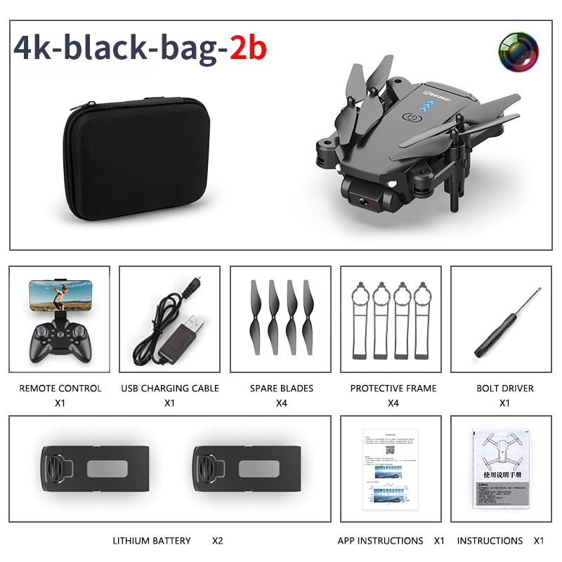 S603 RC Mini Drone With 4K HD Dual Camera Aerial Photography WIFI FPV Foldable Durable Quadcopter Height Hold Toys