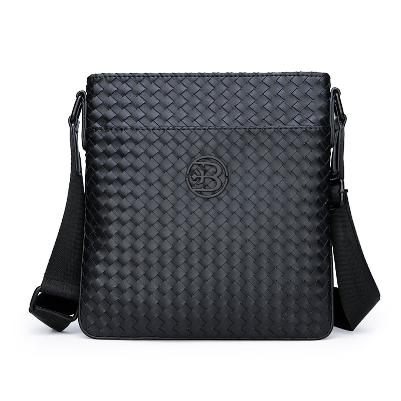 Men's Crossbody Bag Fashion High Quality Genuine Leather Shoulder Bag Casual Black Business Handbag For Phone  Travel