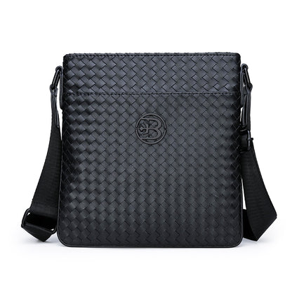 Men's Crossbody Bag Fashion High Quality Genuine Leather Shoulder Bag Casual Black Business Handbag For Phone  Travel