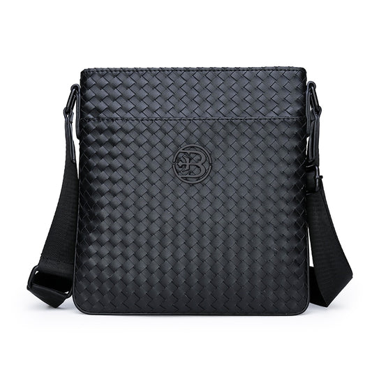 Men's Crossbody Bag Fashion High Quality Genuine Leather Shoulder Bag Casual Black Business Handbag For Phone  Travel