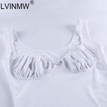 将图片加载到图库查看器，LVINMW Sexy Skinny Bralette With Bow Low Cut Slim Dress 2020 Women Summer Fashion Sleeveless Backless Dress Female Party Club
