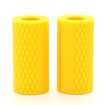 1 Pair Dumbbell Thick Bar Handles Gym Weightlifting Support Silicon Anti-Slip Protect Pad Body Building Fitness Equipment