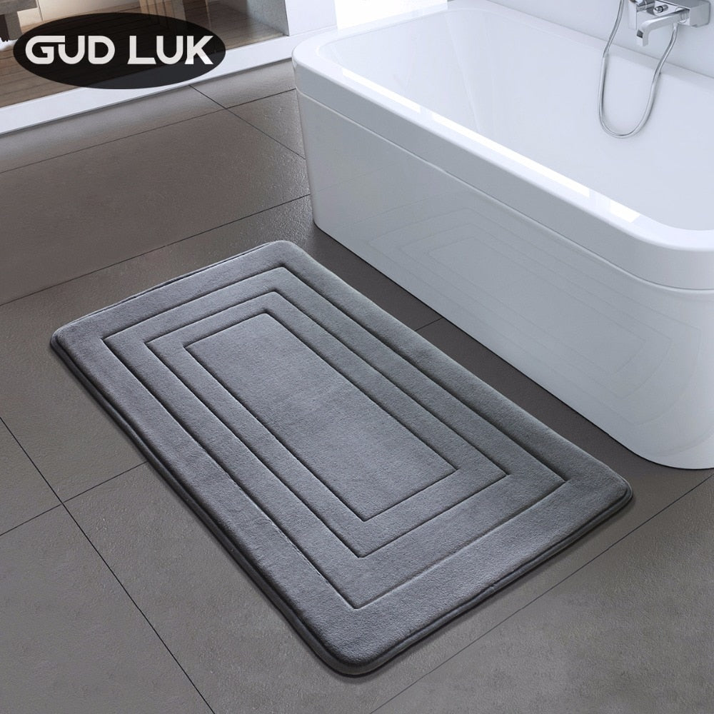 High Quality Bath Mat Bathroom Bedroom Non-slip Mats Foam Rug Shower Carpet for Bathroom Kitchen Bedroom 40x60cm 50x80cm ZA-003