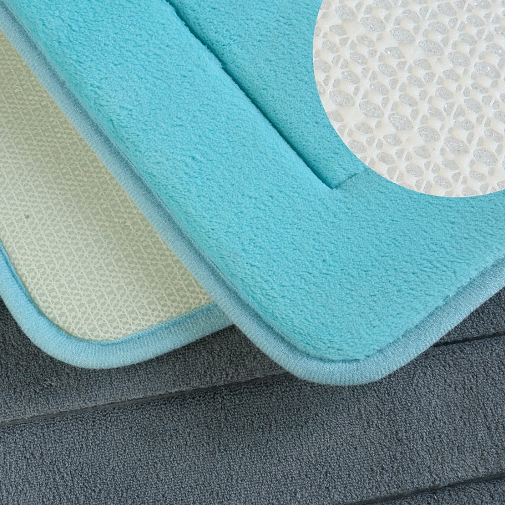 High Quality Bath Mat Bathroom Bedroom Non-slip Mats Foam Rug Shower Carpet for Bathroom Kitchen Bedroom 40x60cm 50x80cm ZA-003
