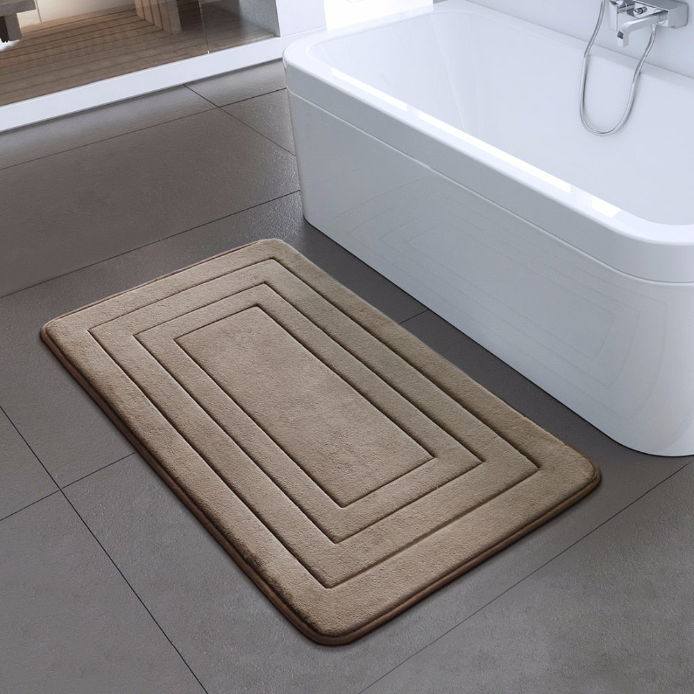 High Quality Bath Mat Bathroom Bedroom Non-slip Mats Foam Rug Shower Carpet for Bathroom Kitchen Bedroom 40x60cm 50x80cm ZA-003