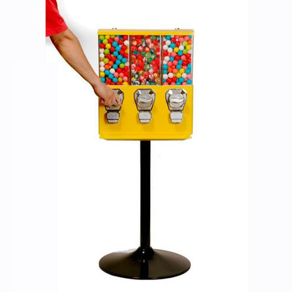 High Quality Zhutong Triple Head Bulk Candy Vending Machines Triple Gum ball vending Machine for Sale