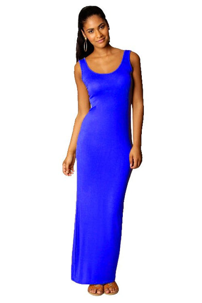 High Stretch Tank Robe Spring Summer 2019 Elegant Women Sexy Dress O Neck Sleeveless Slim Maxi Dress Thin Long Dress Vestidos