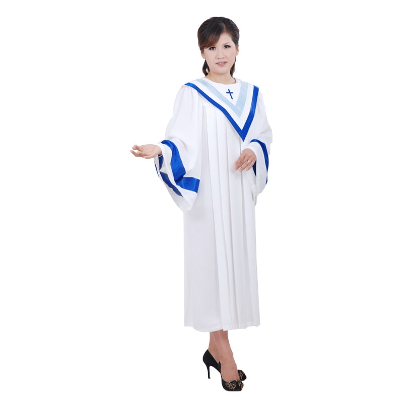 European USA Nun Church Choir Clothing Christian gown Robe Christian Garments poetry choir robe clothes