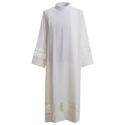 Holy Priest Alb Vestment Clergy Mass Lace Joint Christian Cross Surplice Church Uniform