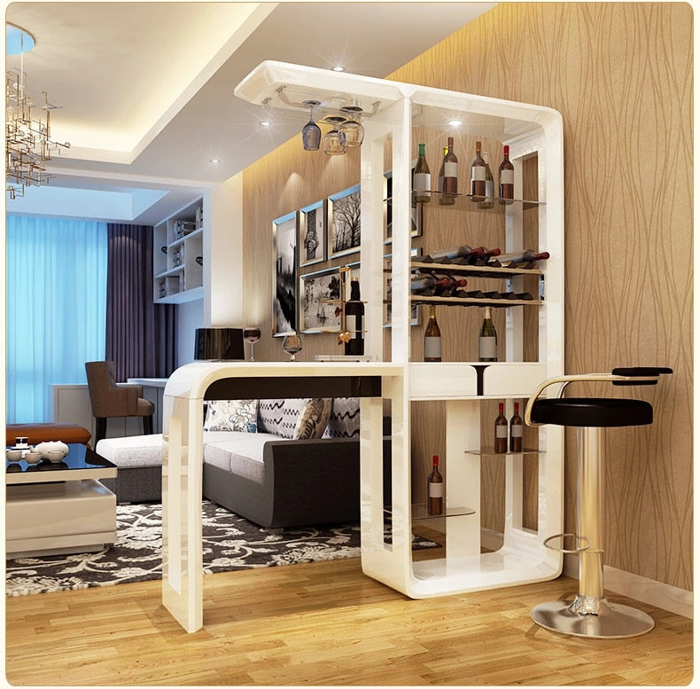 Home  bar furniture set bar table  with LED tempered glass Q01