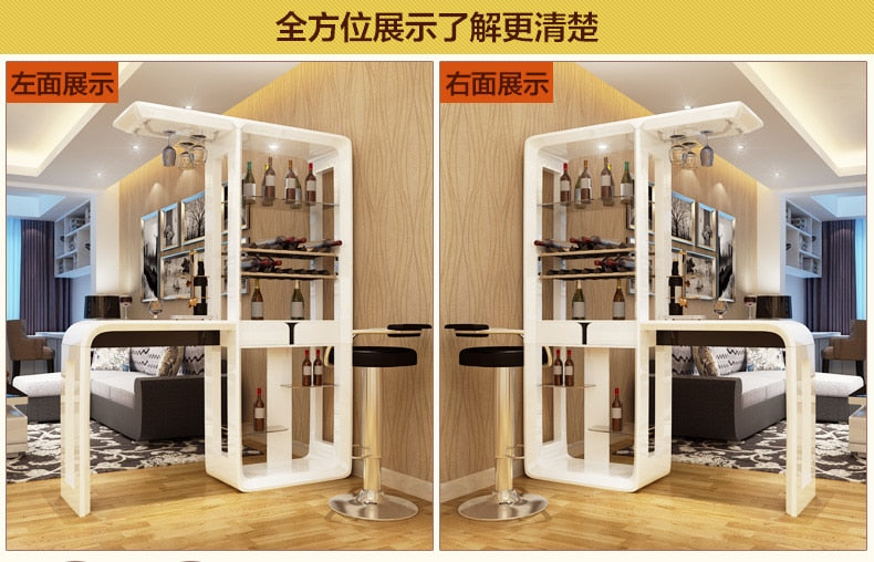 Home  bar furniture set bar table  with LED tempered glass Q01